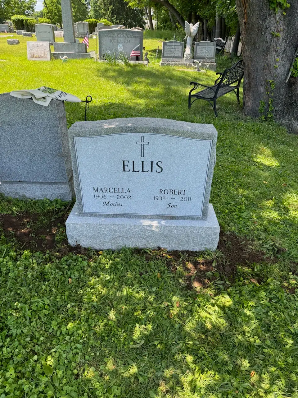 Granite Garden Memorial Bench hand-carved by Garden Bench Memorials in NJ — image 5