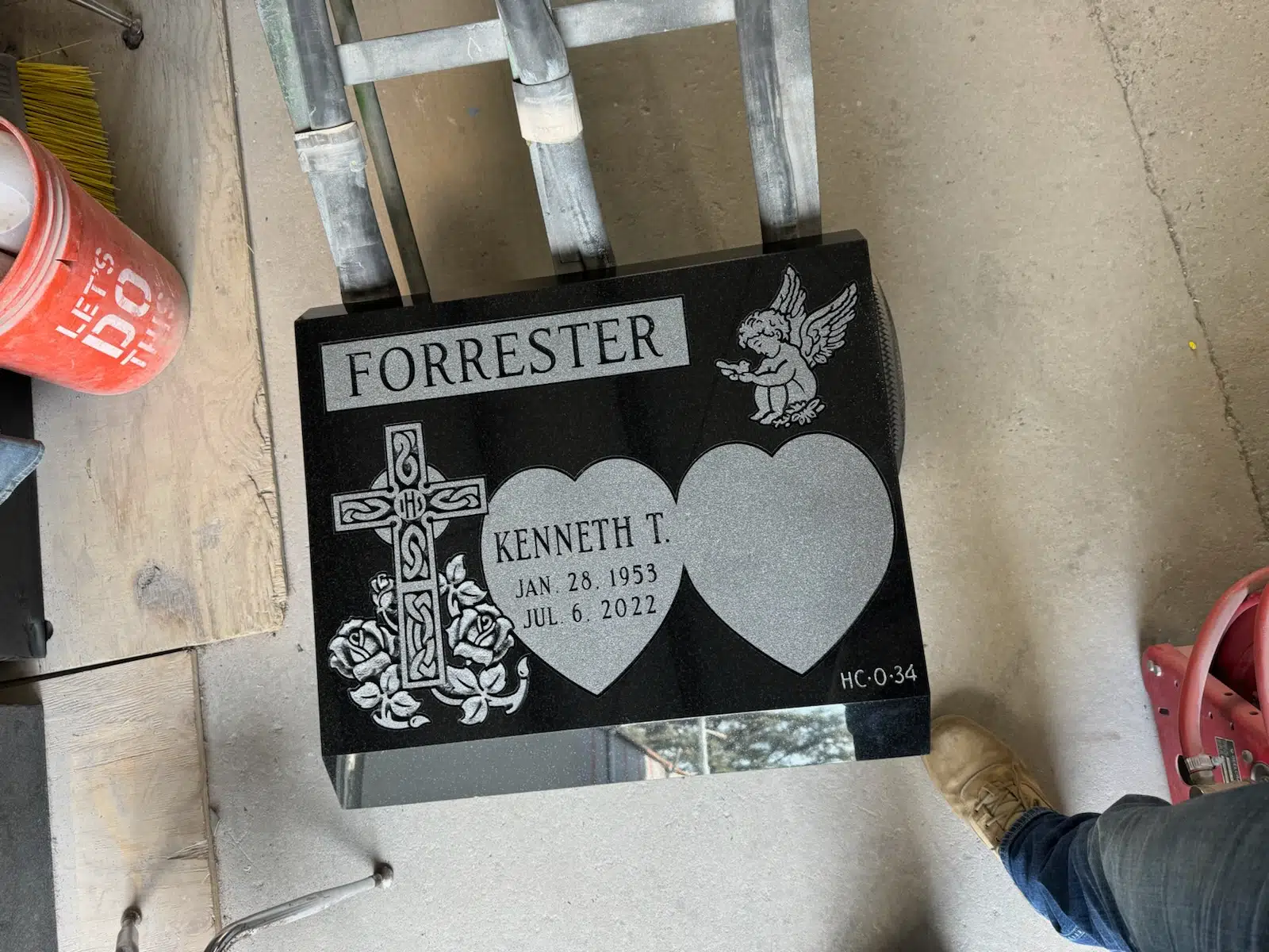 Cemetery Benches process